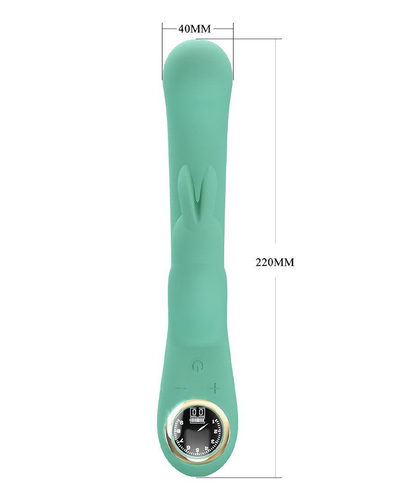 Pretty Love - Lamar - Rabbit Vibrator - Met LCD Display - Lichtblauw-Erotiekvoordeel.nl