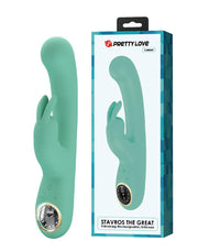 Pretty Love - Lamar - Rabbit Vibrator - Met LCD Display - Lichtblauw-Erotiekvoordeel.nl