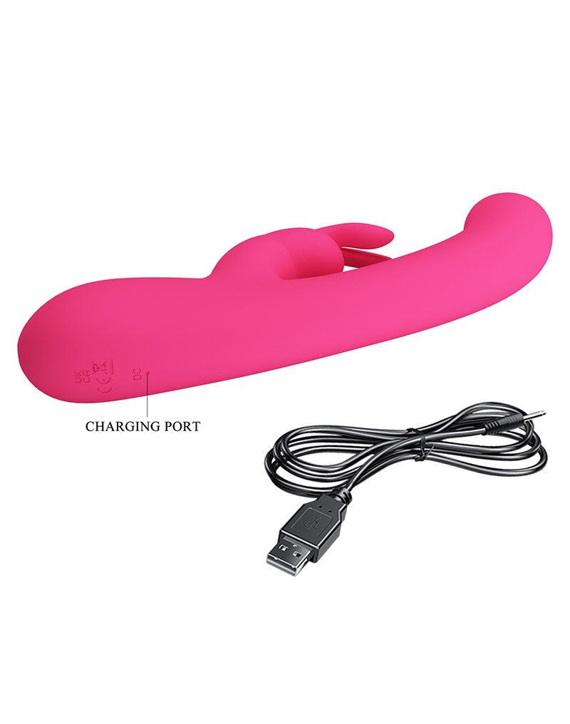 Pretty Love - Lamar - Rabbit-Vibrator - mit LCD-Display - Rosa - Laced-up.nl