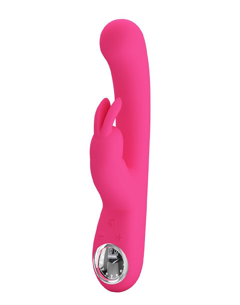 Pretty Love - Lamar - Rabbit-Vibrator - mit LCD-Display - Rosa - Laced-up.nl