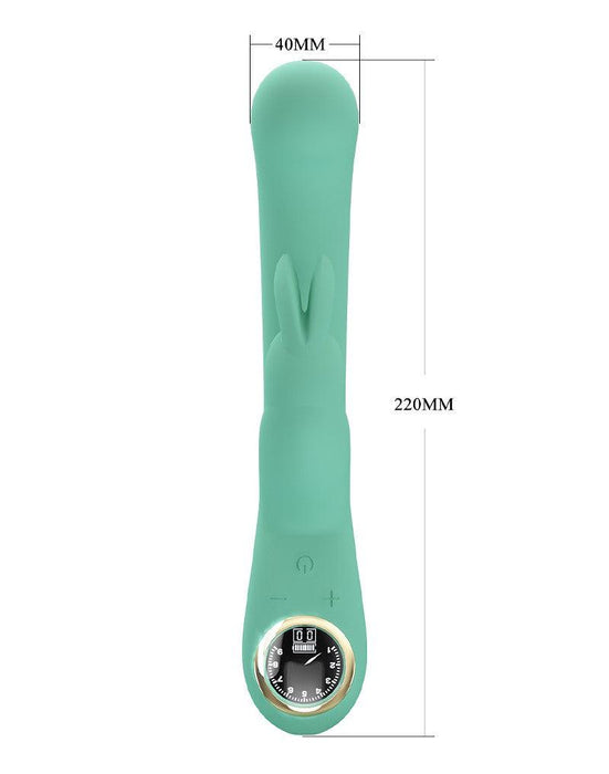 Pretty Love - Lamar - Rabbit Vibrator - Met LCD Display - Lichtblauw-Laced-up.nl