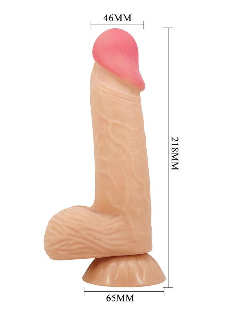 Pretty Love - Lisle - Sliding Skin Dildo - 20.6 x 4.4 cm - Lichte Huidskleur-laced-up.nl