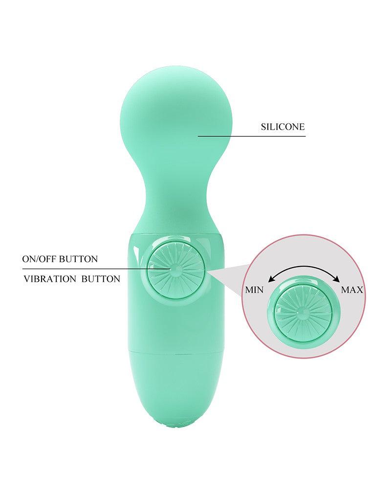 Pretty Love - Little Cute- Mini Wand Vibrator - Mintgroen-Laced-up.nl