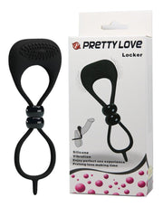 Pretty Love - Locker - Vibrerende Cockring - Zwart-Laced-up.nl