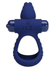 Pretty Love - Luchito - Rabbit Cockring - Donkerblauw-Erotiekvoordeel.nl