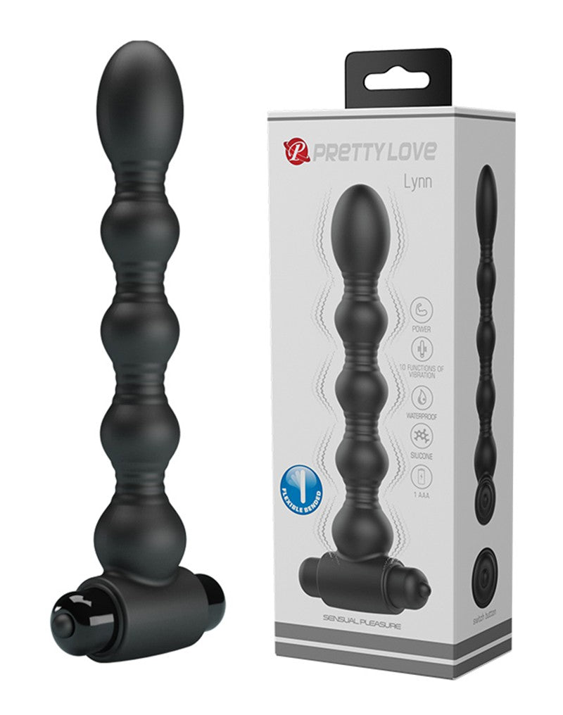 Pretty Love - Lynn - Vibrerende Buttplug - Zwart-Laced-up.nl