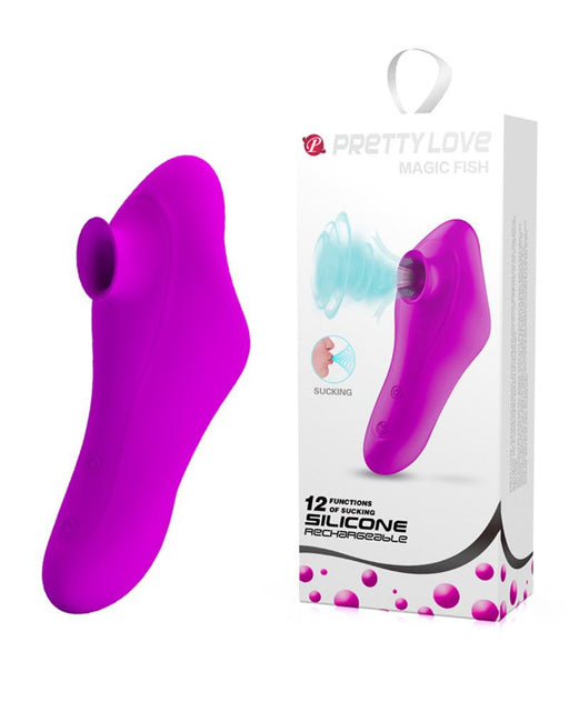 Pretty Love - Magic Fish - Clitoris Vibrator - Luchtdruk Vibrator - Siliconen - Roze-Laced-up.nl