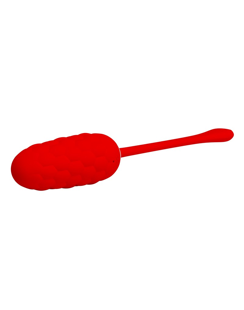 Pretty Love - Marina - Vibrerend Eitje met Nopjes - Handige Eénknopsbediening - Rood-Laced-up.nl