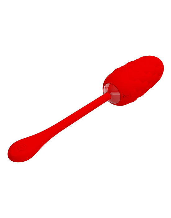 Pretty Love - Marina - Vibrerend Eitje met Nopjes - Handige Eénknopsbediening - Rood-Laced-up.nl