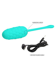 Pretty Love - Marina - Vibrerend Eitje met Nopjes - Handige Eénknopsbediening - Turquoise-Laced-up.nl