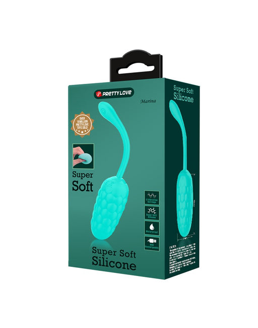 Pretty Love - Marina - Vibrerend Eitje met Nopjes - Handige Eénknopsbediening - Turquoise-Laced-up.nl