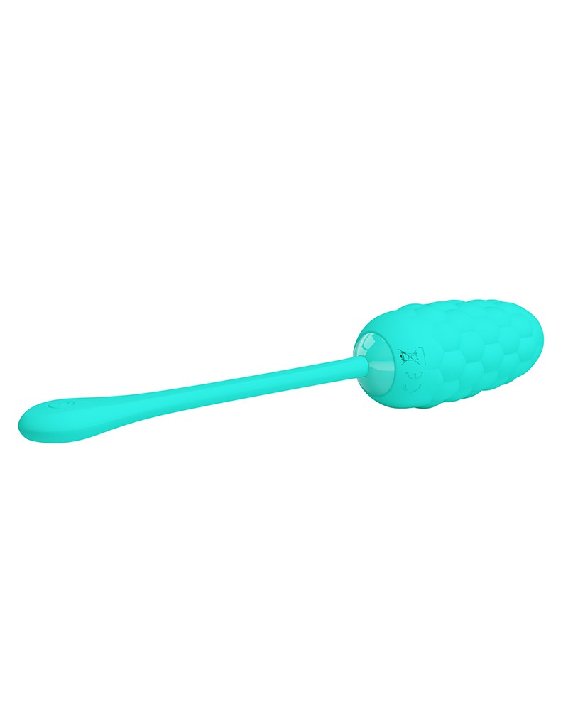 Pretty Love - Marina - Vibrerend Eitje met Nopjes - Handige Eénknopsbediening - Turquoise-Laced-up.nl