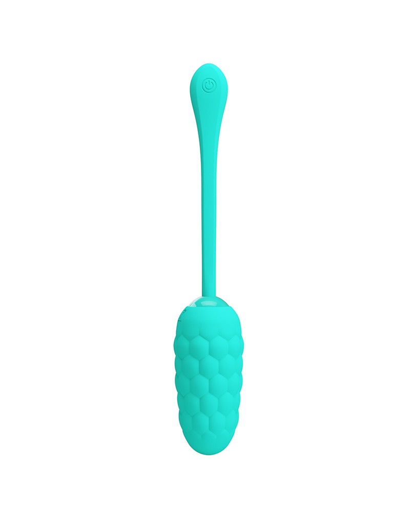 Pretty Love - Marina - Vibrerend Eitje met Nopjes - Handige Eénknopsbediening - Turquoise-Laced-up.nl