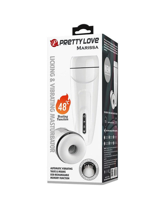 Pretty Love - Marissa - Automatisch Vibrerende Masturbator - Met Verwarmings Lik en Kreunfuncties-Laced-up.nl
