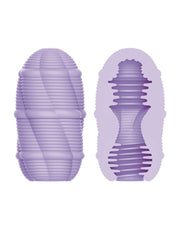 Pretty Love - Masturbator Ei - Smooth Stripes - Lila-Laced-up.nl