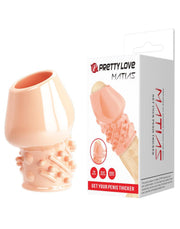 Pretty Love - Matias - Penis Sleeve - Cock Sleeve Voor Langdurige en Sterkere Erecties - Lichte Huidskleur-Laced-up.nl