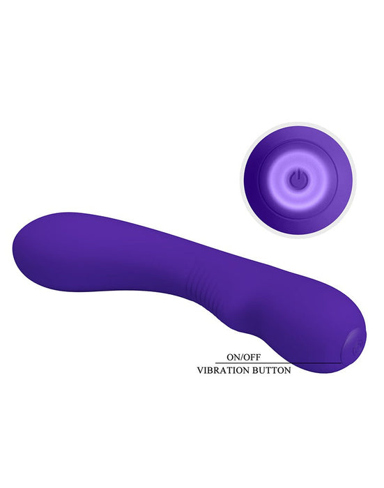 Pretty Love - Matt - G-Spot Vibrator - Flexibele Schacht - 12 Standen - Paars-Laced-up.nl