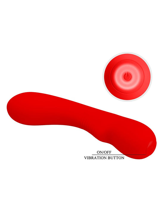 Pretty Love - Matt - G-Spot Vibrator - Flexibele Schacht - 12 Standen - Rood-Laced-up.nl