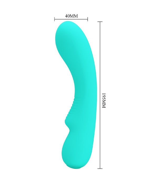 Pretty Love - Matt - G-Spot Vibrator - Flexibele Schacht - 12 Standen -Turquoise-Laced-up.nl