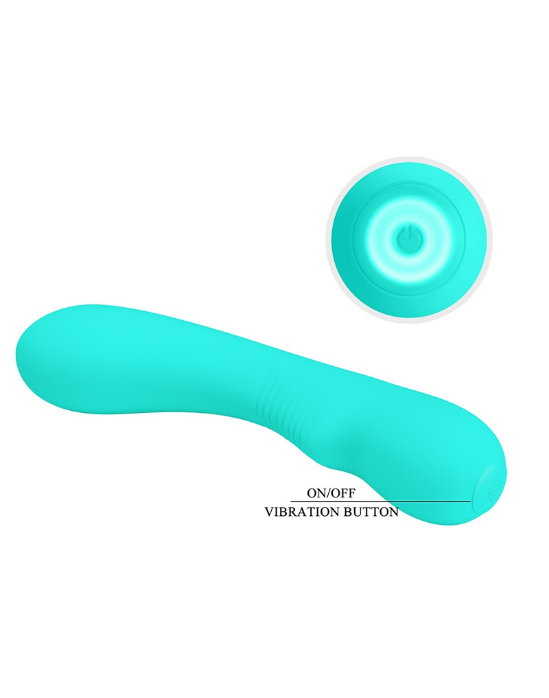 Pretty Love - Matt - G-Spot Vibrator - Flexibele Schacht - 12 Standen -Turquoise-Laced-up.nl