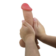 Pretty Love - Mendel - Sliding Skin Dildo - Lengte 26 cm - Ø 5.5 cm - Lichte Huidskleur-Laced-up.nl