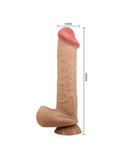 Pretty Love - Mendel - Sliding Skin Dildo - Lengte 26 cm - Ø 5.5 cm - Lichte Huidskleur-Laced-up.nl