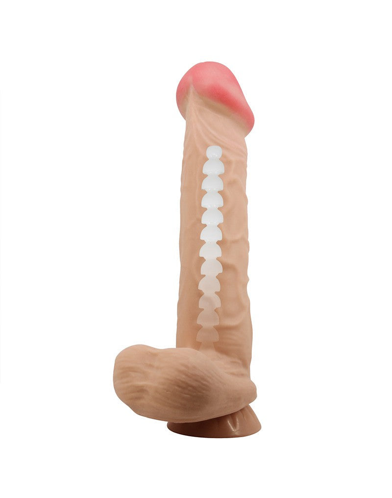 Pretty Love - Mendel - Sliding Skin Dildo - Lengte 26 cm - Ø 5.5 cm - Lichte Huidskleur-Laced-up.nl