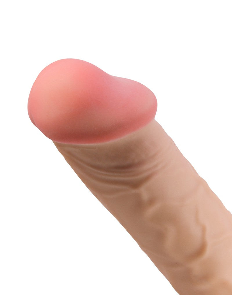 Pretty Love - Mendel - Sliding Skin Dildo - Lengte 26 cm - Ø 5.5 cm - Lichte Huidskleur-Laced-up.nl