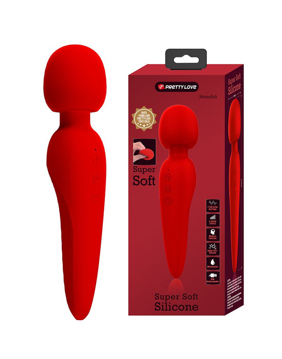 Pretty Love - Meredith - Wand Vibrator - 12 Standen - Waterproof - Rood-Laced-up.nl