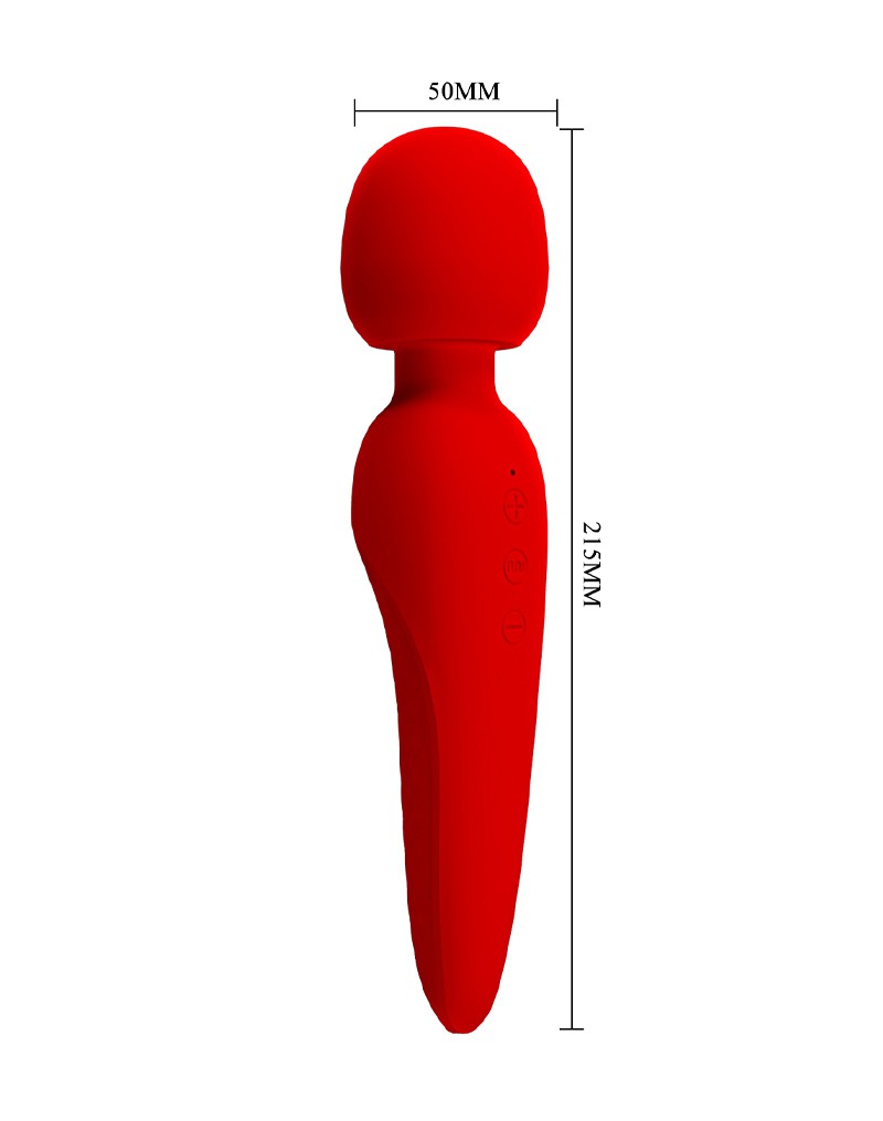 Pretty Love - Meredith - Wand Vibrator - 12 Standen - Waterproof - Rood-Laced-up.nl