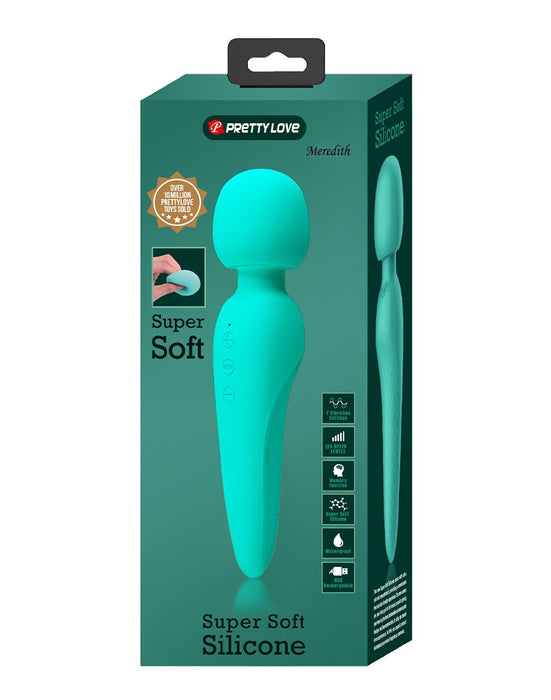 Pretty Love - Meredith - Wand Vibrator - 12 Standen - Waterproof - Turquoise-Laced-up.nl