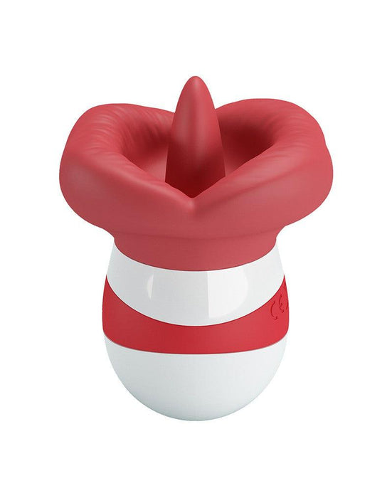 Pretty Love - Mina - Clitoris Vibrator - Likkende Tong Functie - Rood-Laced-up.nl