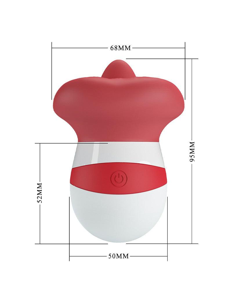 Pretty Love - Mina - Clitoris Vibrator - Likkende Tong Functie - Rood-Laced-up.nl