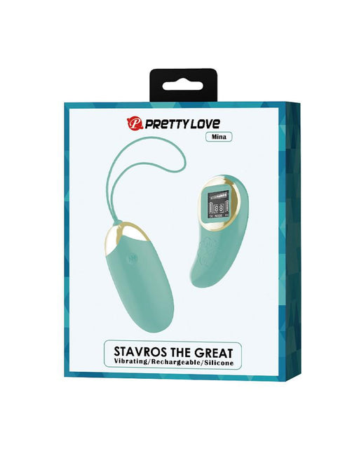 Pretty Love - Mina - Vibrerend Eitje - Afstandsbediening met LCD Display - Lichtblauw-Laced-up.nl