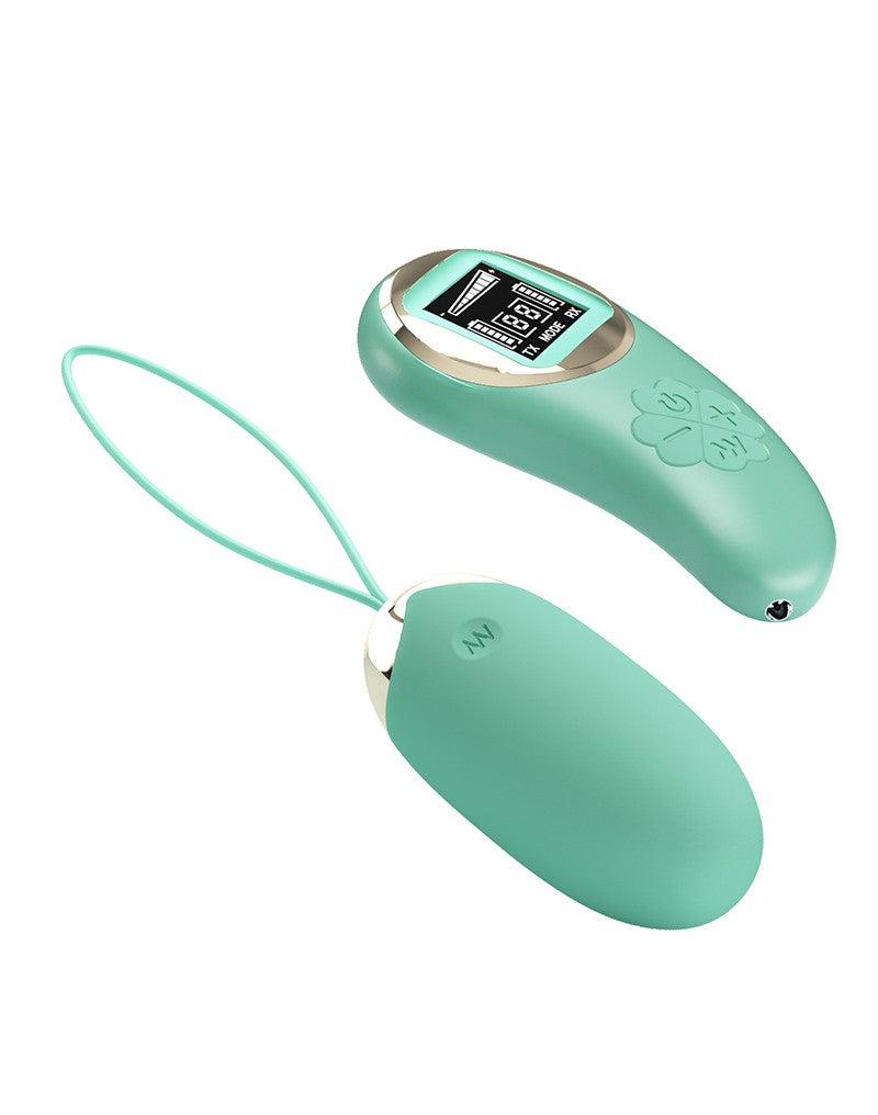 Pretty Love - Mina - Vibrerend Eitje - Afstandsbediening met LCD Display - Lichtblauw-Laced-up.nl