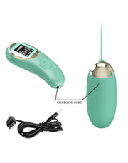 Pretty Love - Mina - Vibrerend Eitje - Afstandsbediening met LCD Display - Lichtblauw-Laced-up.nl