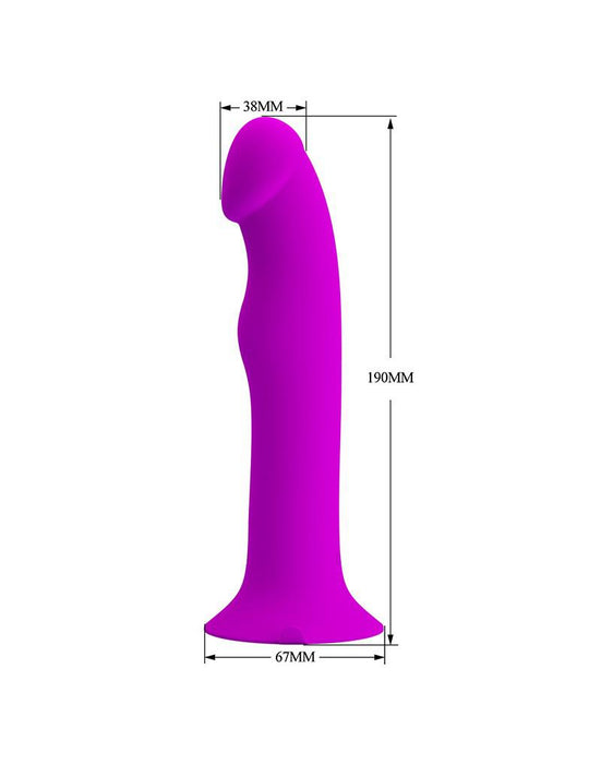 Pretty Love - Murray - Vibrerende Dildo - 19 cm - Dieproze - USB Oplaadbaar - Siliconen-Laced-up.nl