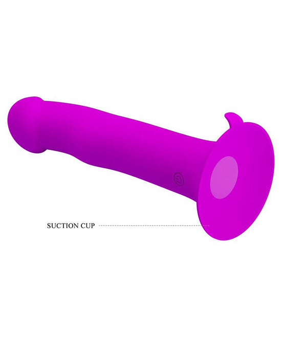 Pretty Love - Murray - Vibrerende Dildo - 19 cm - Dieproze - USB Oplaadbaar - Siliconen-Laced-up.nl