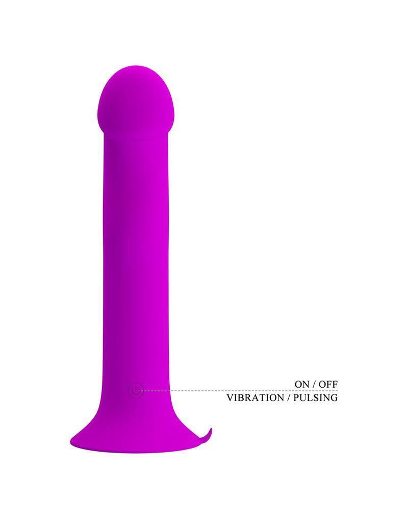 Pretty Love - Murray - Vibrerende Dildo - 19 cm - Dieproze - USB Oplaadbaar - Siliconen-Laced-up.nl