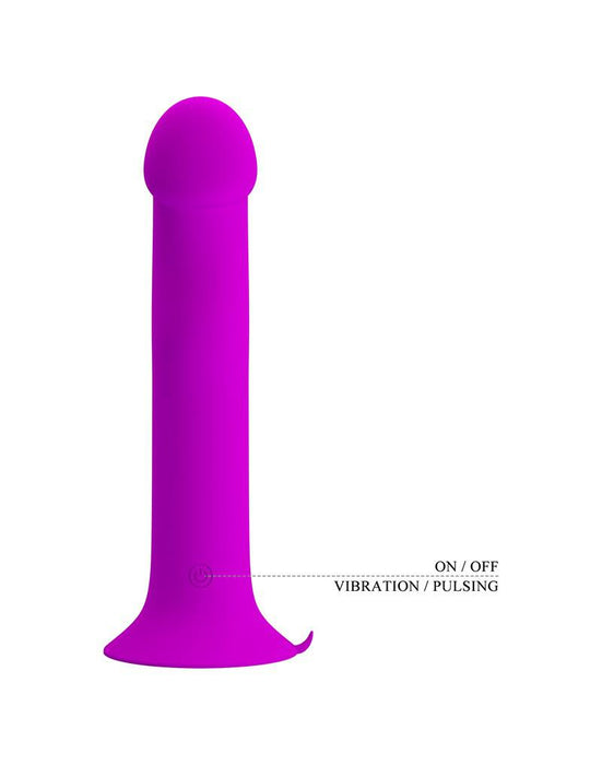 Pretty Love - Murray - Vibrerende Dildo - 19 cm - Dieproze - USB Oplaadbaar - Siliconen-Laced-up.nl
