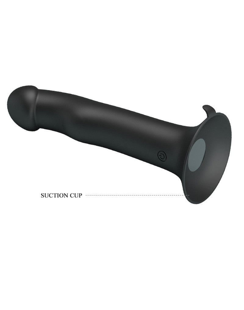 Pretty Love - Murray - Vibrerende Dildo - 19 cm - Zwart - USB Oplaadbaar - Siliconen-Laced-up.nl