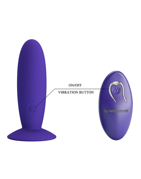 Pretty Love - Murray Youth - Vibrerende Buttplug - Met Afstandsbediening - Paars-Laced-up.nl