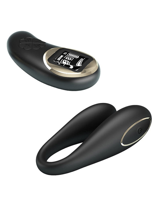 Pretty Love - Nathan - Partner Vibrator - Afstandsbediening met LED Display - Zwart-Laced-up.nl
