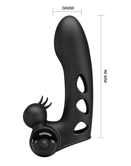 Pretty Love - Orlando - Vinger Vibrator - Zwart-Laced-up.nl