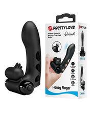 Pretty Love - Orlando - Vinger Vibrator - Zwart-Laced-up.nl