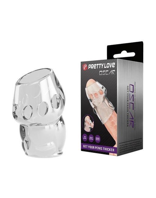 Pretty Love - Oscar - Penis Sleeve - Cock Sleeve Voor Langdurige en Sterkere Erecties - Transparant-Laced-up.nl