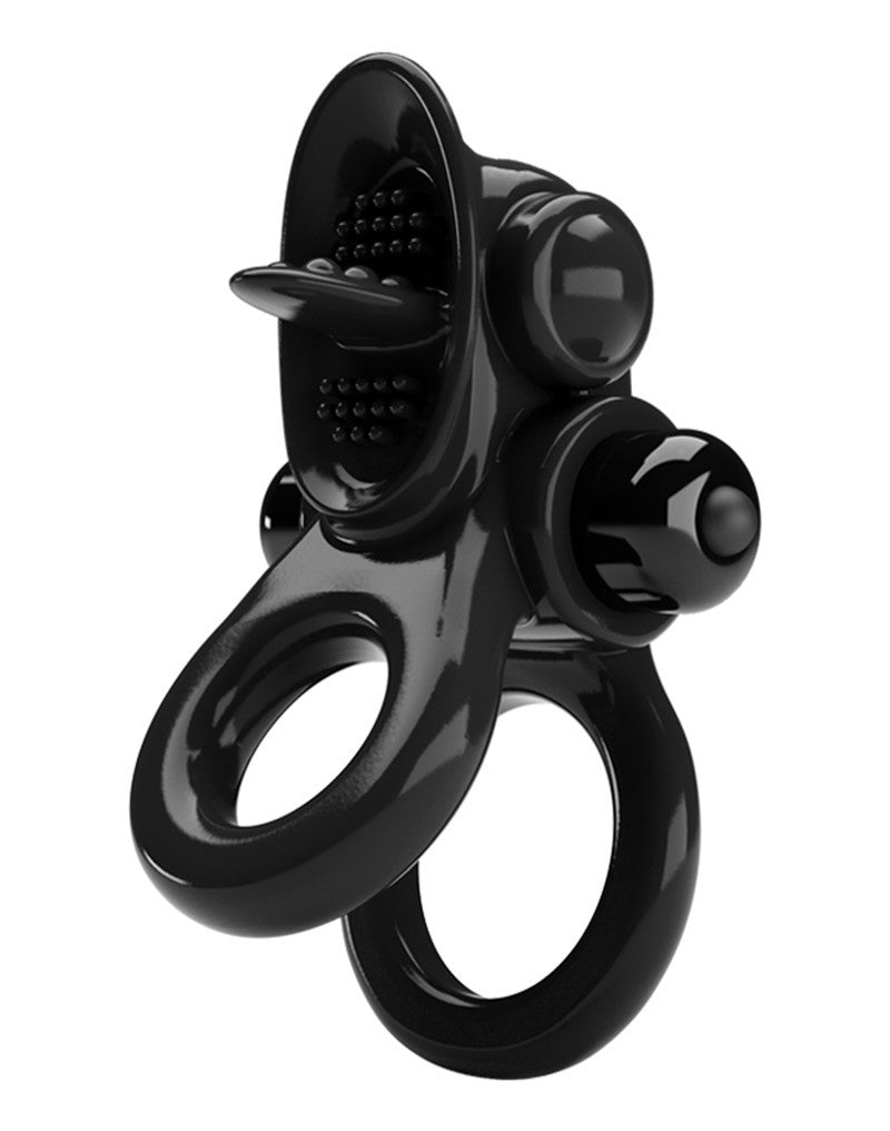 Pretty Love - Passionate Ring - Vibrerende Cockring - Zwart-Laced-up.nl