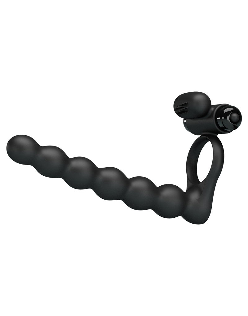 Pretty Love - Hercules - Vibrerende Cockring Met Buttplug - Zwart-Laced-up.nl