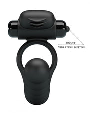 Pretty Love - Hercules - Vibrerende Cockring Met Buttplug - Zwart-Laced-up.nl