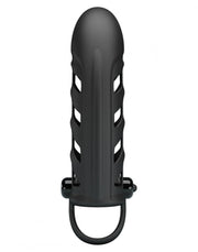 Pretty Love - Penis Sleeve Met Clitoris Stimulator Nr. 2 - Zwart-Laced-up.nl